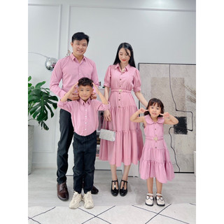 Đồ gia đình đi tiệc-set gia đình đi biển-đồng phục gia đình-set đồ đôi-set mẹ bé