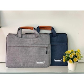 Cặp túi xách đựng laptop macbook Coobell 15.6 inch hàng dày dặn nhiều logo giao ngẫu nhiên IPShop