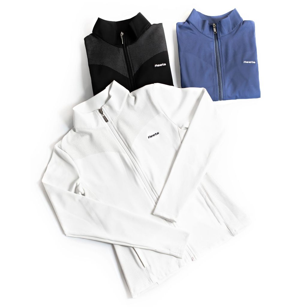 Áo Khoác Thể Thao Nữ Reeta Tay Dài Ôm Body,Có Túi,Vải Co Dãn,Thoáng Mát,Thể Thao Ngoài Trời, Tenis,Golf,Gym,Yoga - A2348 | BigBuy360 - bigbuy360.vn