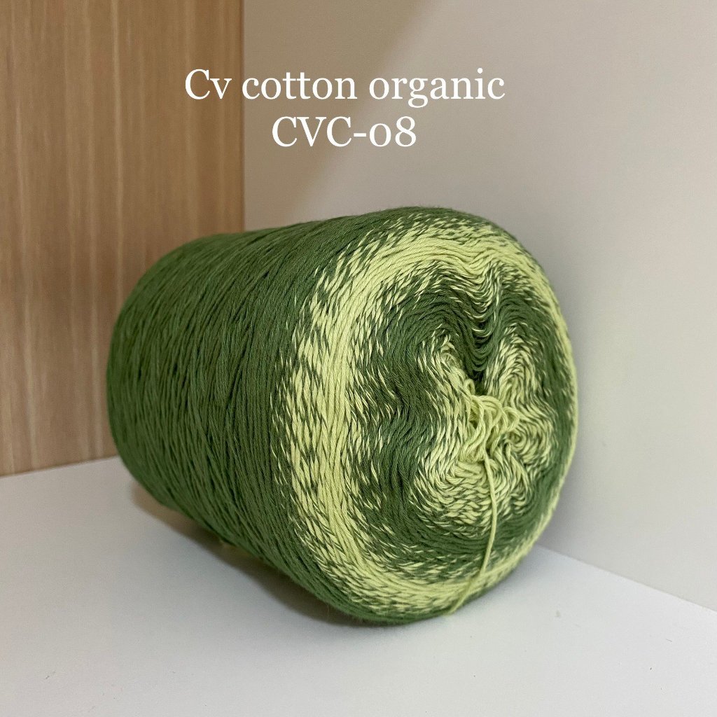 Cầu vồng Cotton Organic, dạng sọc Ombre, 0.8mm