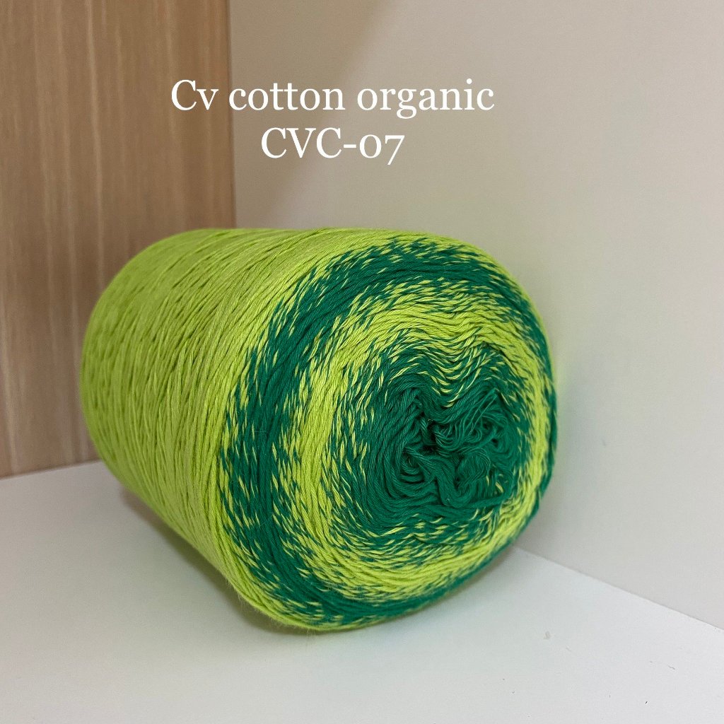 Cầu vồng Cotton Organic, dạng sọc Ombre, 0.8mm