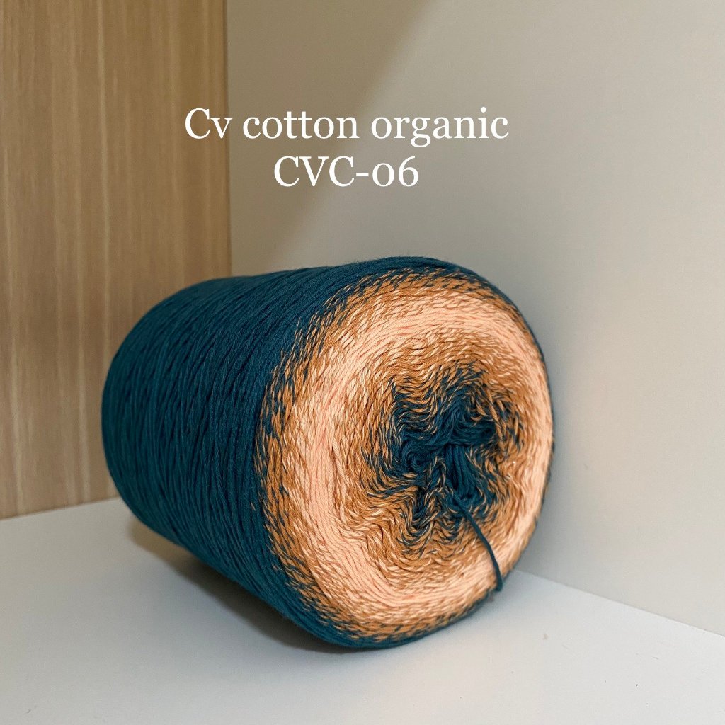 Cầu vồng Cotton Organic, dạng sọc Ombre, 0.8mm