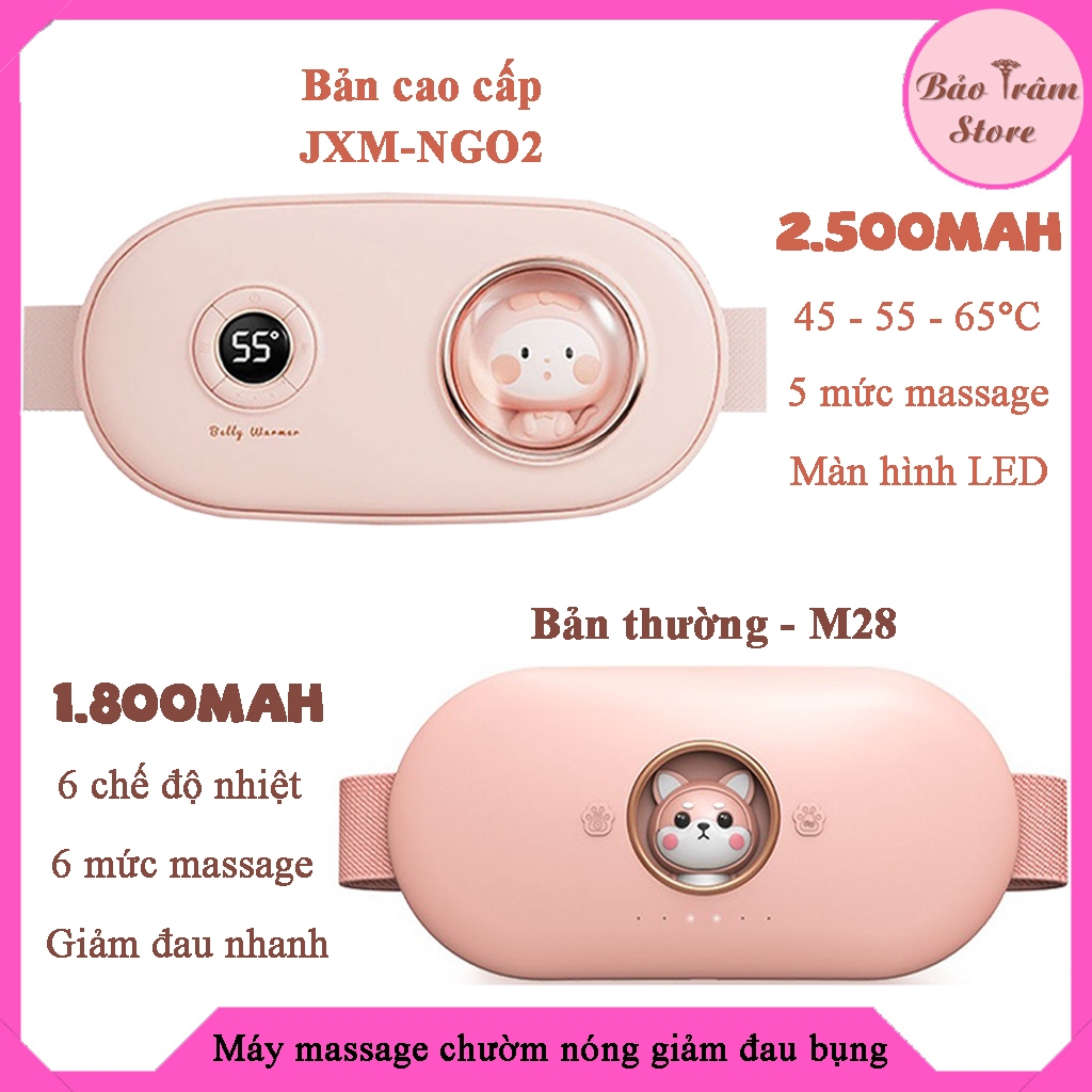 Máy Massage Chườm Ấm Bụng - Giảm Nhanh Đau Bụng, Đau Lưng Cho Chị Em - Quà Ý Nghĩa Tặng Người Thương