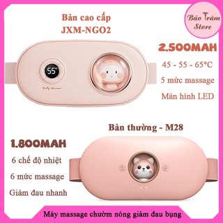 Máy massage bụng làm ấm, giảm nhanh cơn đau bụng, đau lưng, pin trâu, quà xinh ý nghĩa tặng mẹ, tặng vợ