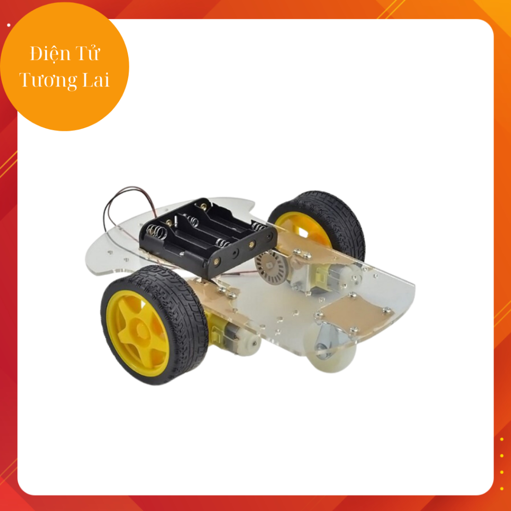 Bộ Kit Khung Xe Robot 3 Bánh - tự lắp ráp (DIY)