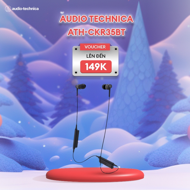 Tai Nghe Bluetooth Nhét Tai Audio Technica ATH-CKR35BT - Hàng Chính Hãng