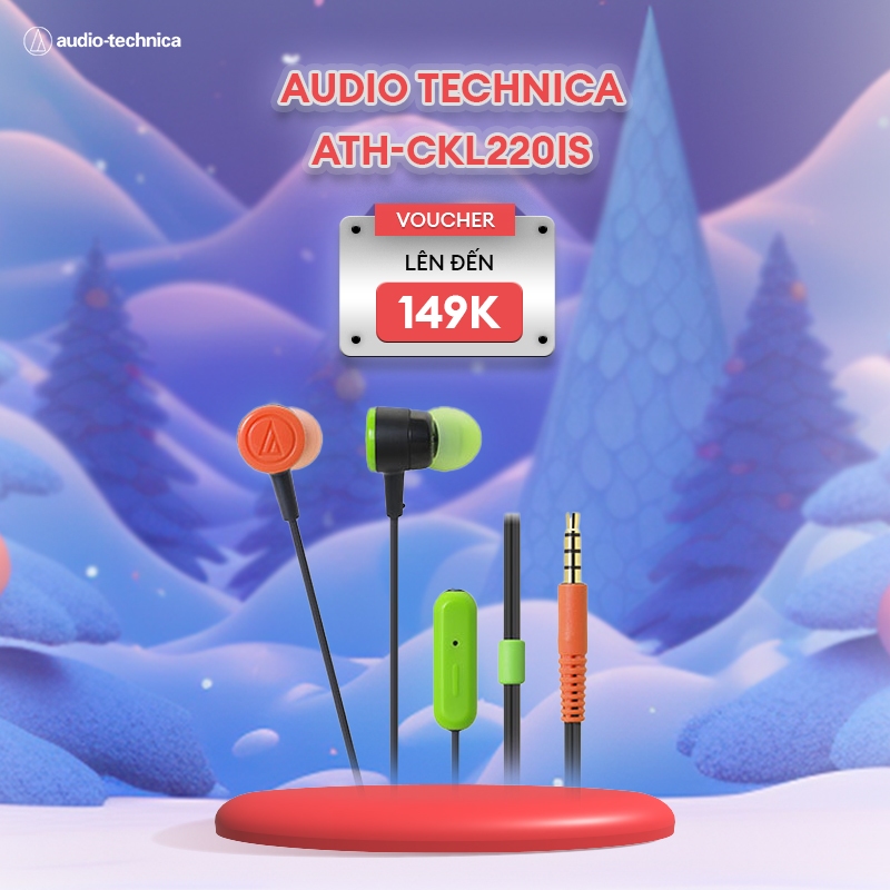 Tai Nghe Nhét Tai Audio Technica ATH-CKL220iS - Hàng Chính Hãng