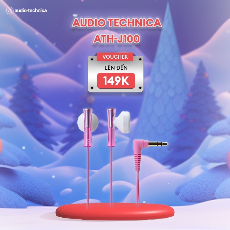 Tai Nghe Có Dây Nhét Tai Audio Technica ATH-J100 Hàng Chính Hãng