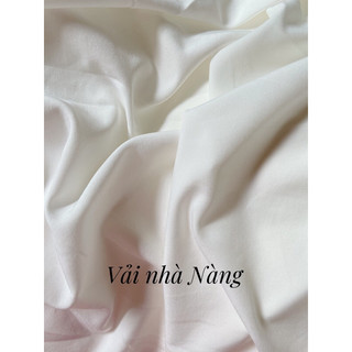 Vải Lụa trắng chất dày dặn,  mềm, rũ. may Đầm, váy,decor. . .