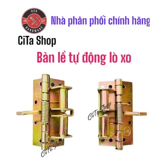 Bản lề cửa lò xo tự động đóng 90 độ, kèm 8 đinh vít, mở cửa giữ yên góc 90 độ thông minh
