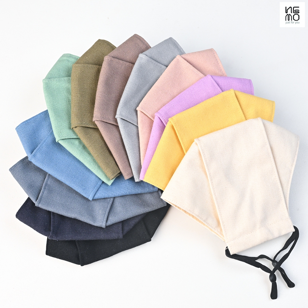 Khẩu Trang Vải Linen 4D NEMO Collection, Chống Nắng, Lọc Khuẩn, Thoáng Khí Không Gây Mụn - KTDLN