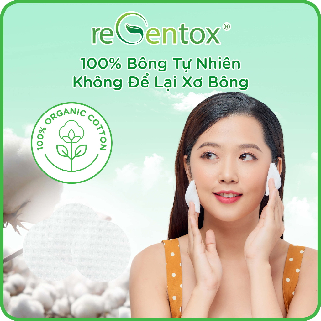 Bông Tẩy Trang Regentox Cotton 70m/120m