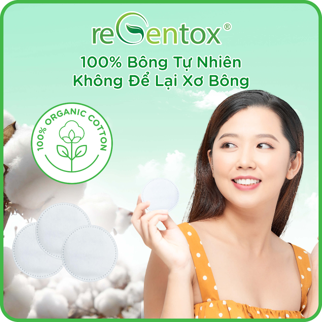 Bông Tẩy Trang Regentox Cotton 70m/120m