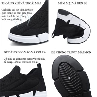 Giày lười nam chất liệu vải đẹp cao cấp phong cách thể thao bảo hành 1 năm GV16 TIMAN