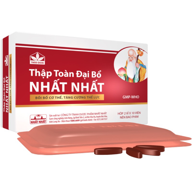 Thập Toàn Đại Bổ Nhất Nhất bồi bổ cơ thể, tăng đề kháng hộp 20 viên