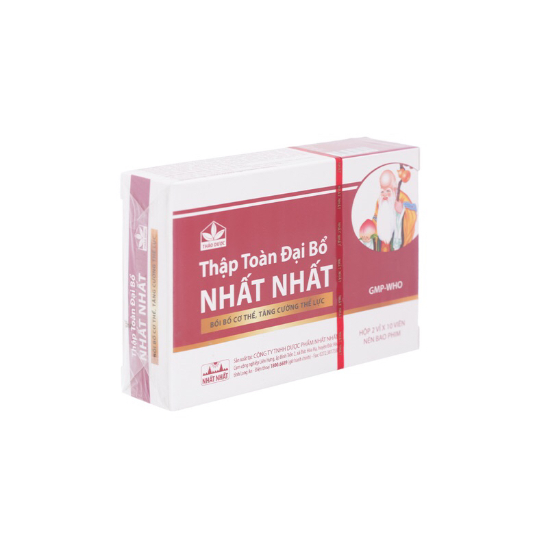 Thập Toàn Đại Bổ Nhất Nhất bồi bổ cơ thể, tăng đề kháng hộp 20 viên