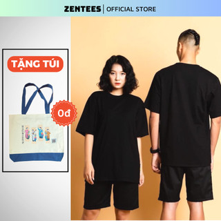 400 Áo phông trơn ZENTEES, áo cotton chất liệu thun co giãn, áo thun unisex trơn local brand - A000