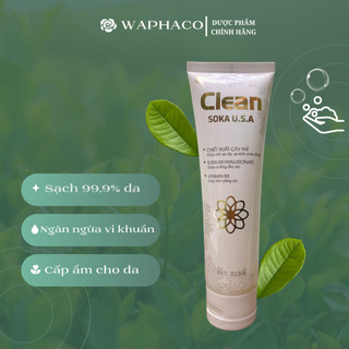 Sữa rửa mặt CLEAN SOKA đánh bay vi khuẩn và ngăn ngừa mụn trên da