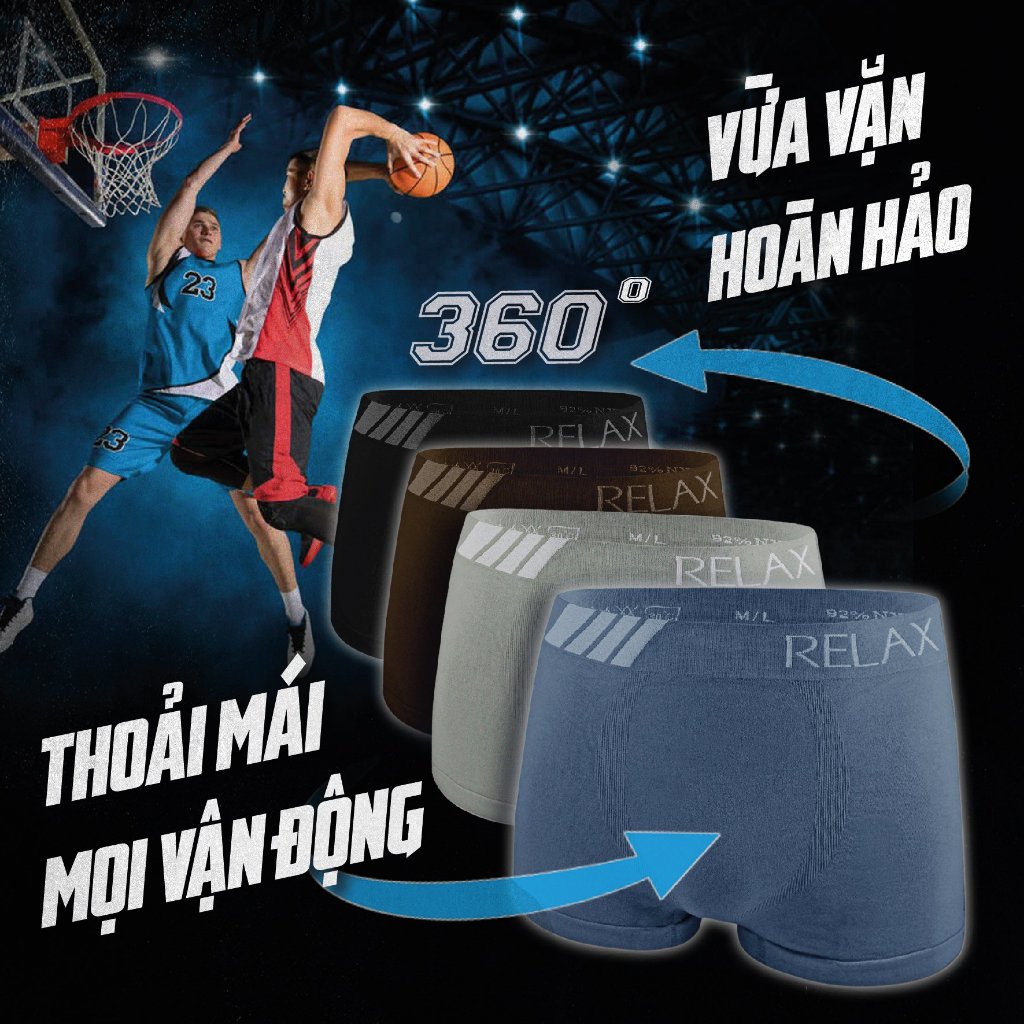 Quần lót nam Tam Giác Relax cao cấp New.RLTK014 co giãn, thoáng mát, thấm hút mồ hôi kháng khuẩn tốt