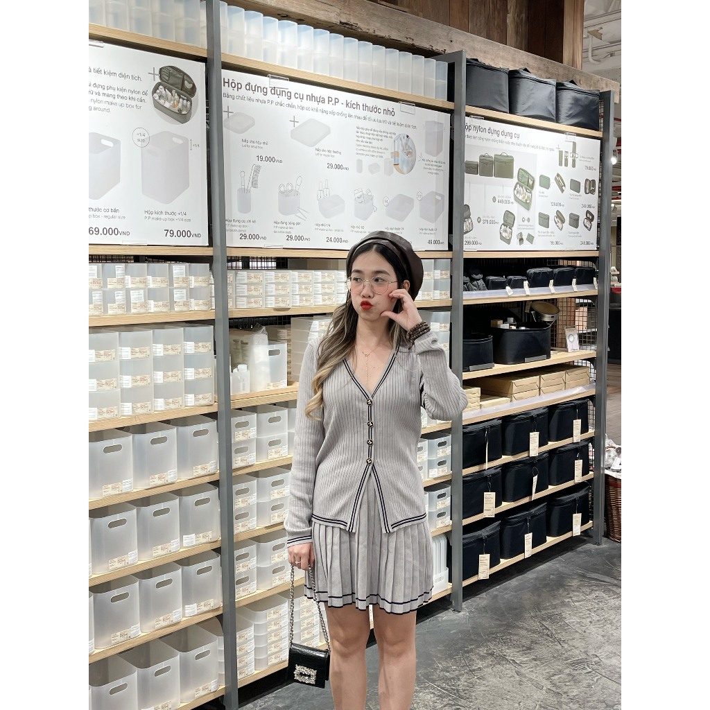 Set đồ tiểu thư chất len tăm xinh yêu