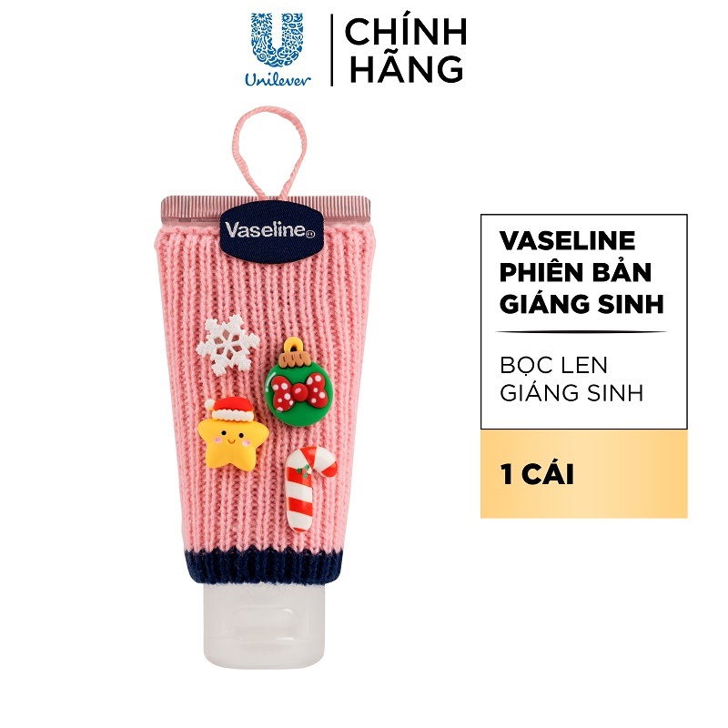 [HB Gift - BW] Sữa dưỡng thể Vaseline 70ml + Bọc Len Giáng Sinh (Mẫu ngẫu nhiên)