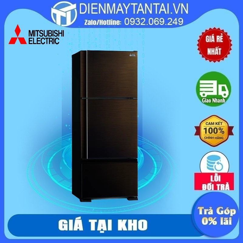MR-V50ER-BRW-V - Tủ lạnh Mitsubishi Electric Inverter 414 lít MR-V50ER-BRW-V -Phân tử bạc, Miễn phí giao hàng HCM