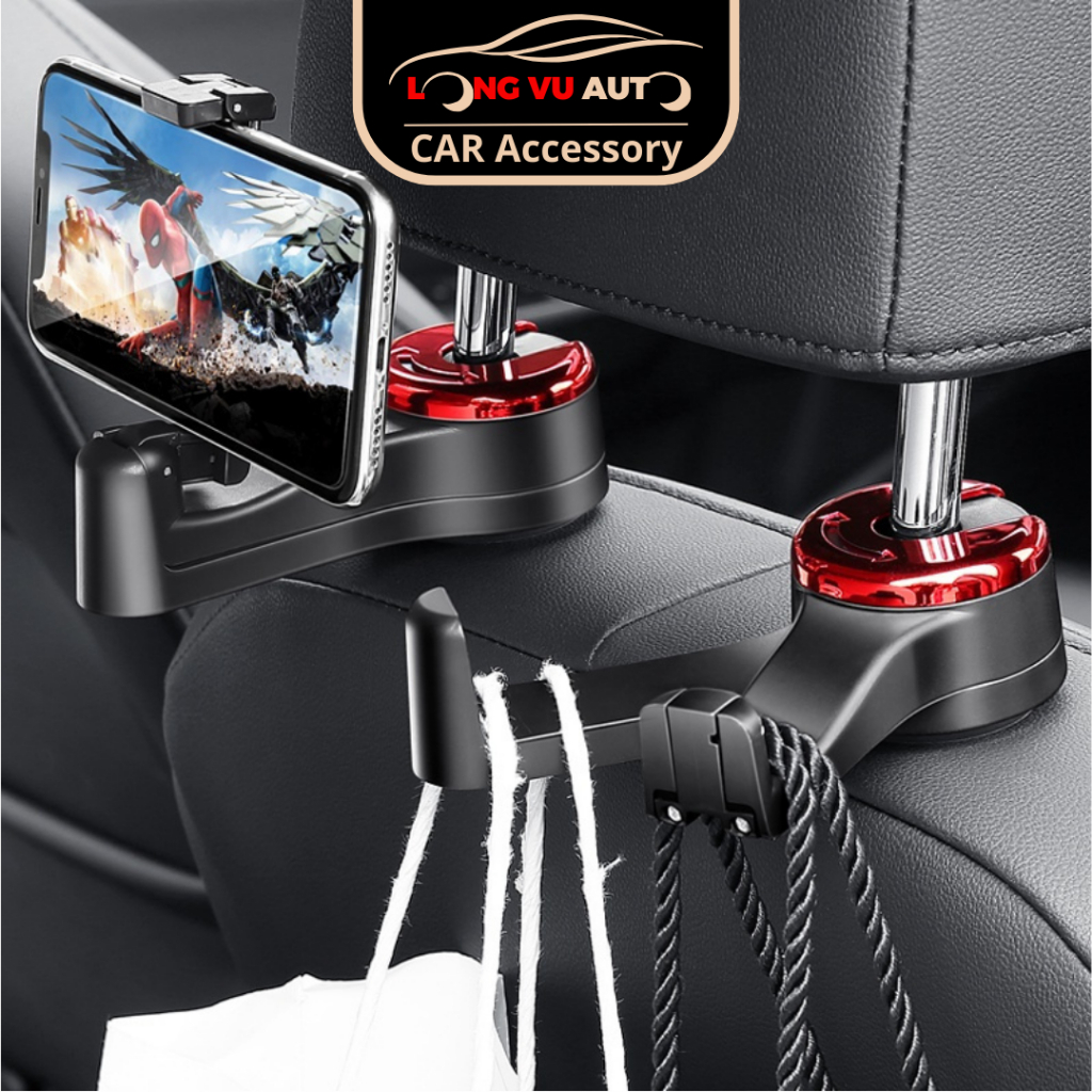 Móc Treo Đồ Tiện Dụng Sau Lưng Ghế Xe Hơi Ô Tô (nhiều màu sắc) - Long Vu Auto