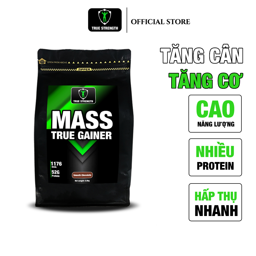 Mass True Gainer - Tăng Cân Tăng Cơ - Loại 2.5kg