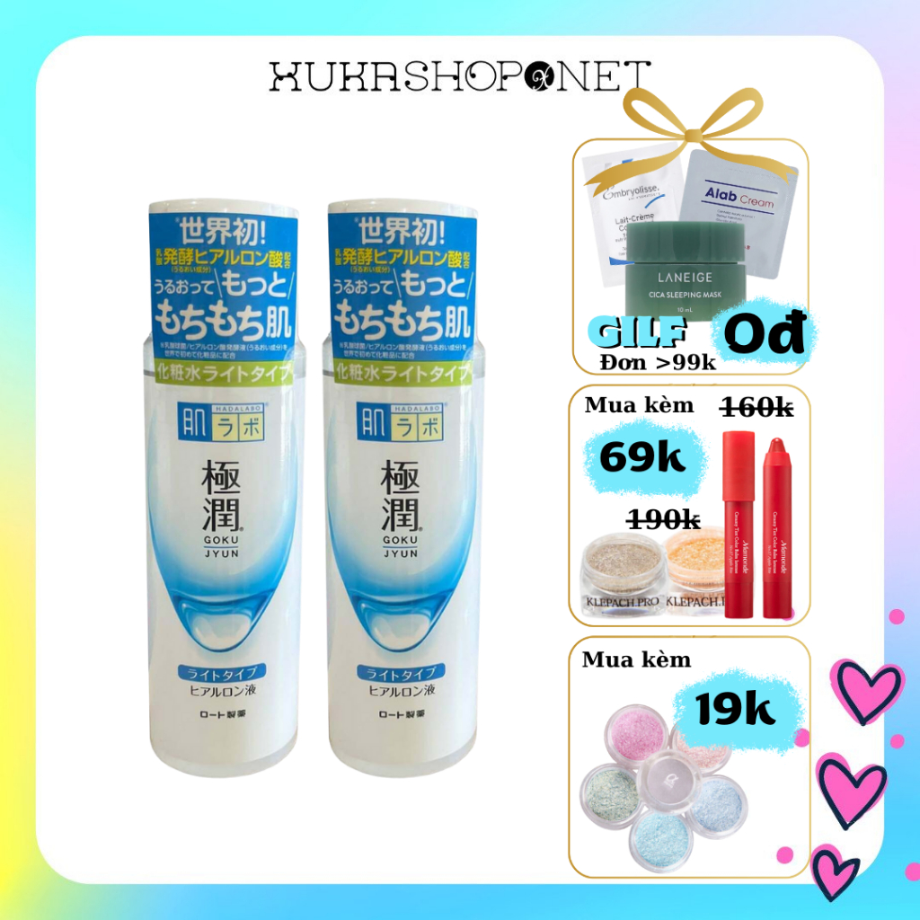 Toner / Nước hoa hồng HadaLabo cấp ẩm dưỡng sáng da Shirojyun Gokujyun Lotion Nhật Bản Chai 170ml
