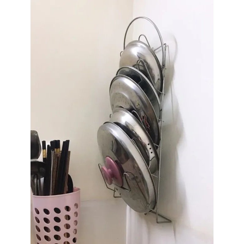 Giá treo vung nồi 6 tầng Inox