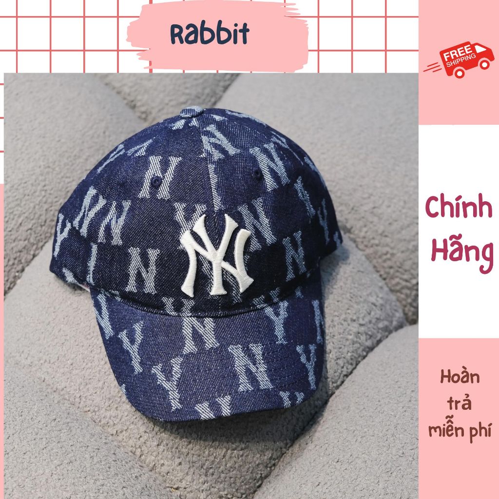 Mũ Nón MLB Ny Denim Xanh Đậm Hàng Chính Hãng | Rabbt Authentic