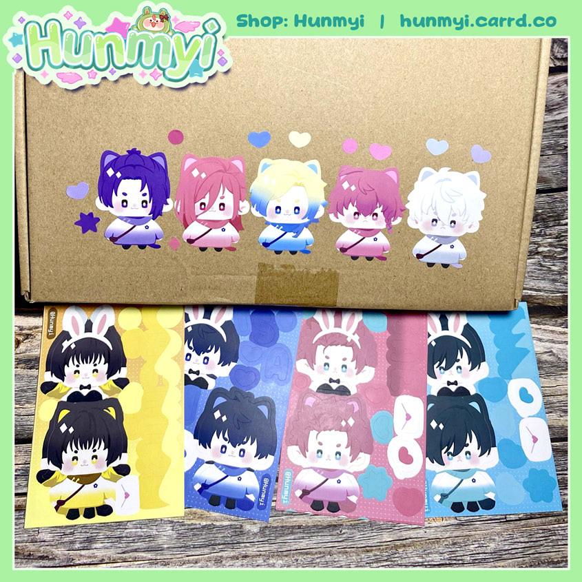 Hình dán/ Sticker Sheet 7x10cm Blue Lock | Artist Hunmyi