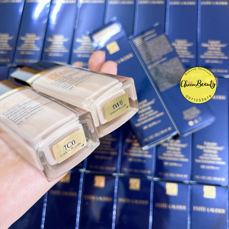 Tone 1C0, 1W0 - Kem nền ESTEE LAUDER Futurist Aqua Brilliance Make Up Foundation ChiinBeauty