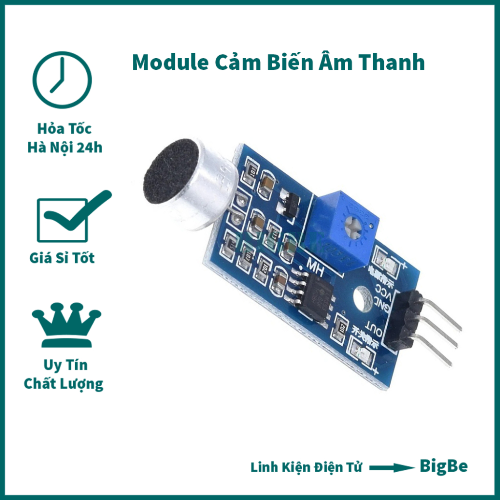 Mạch cảm biến âm thanh DC 3.3V- 5V