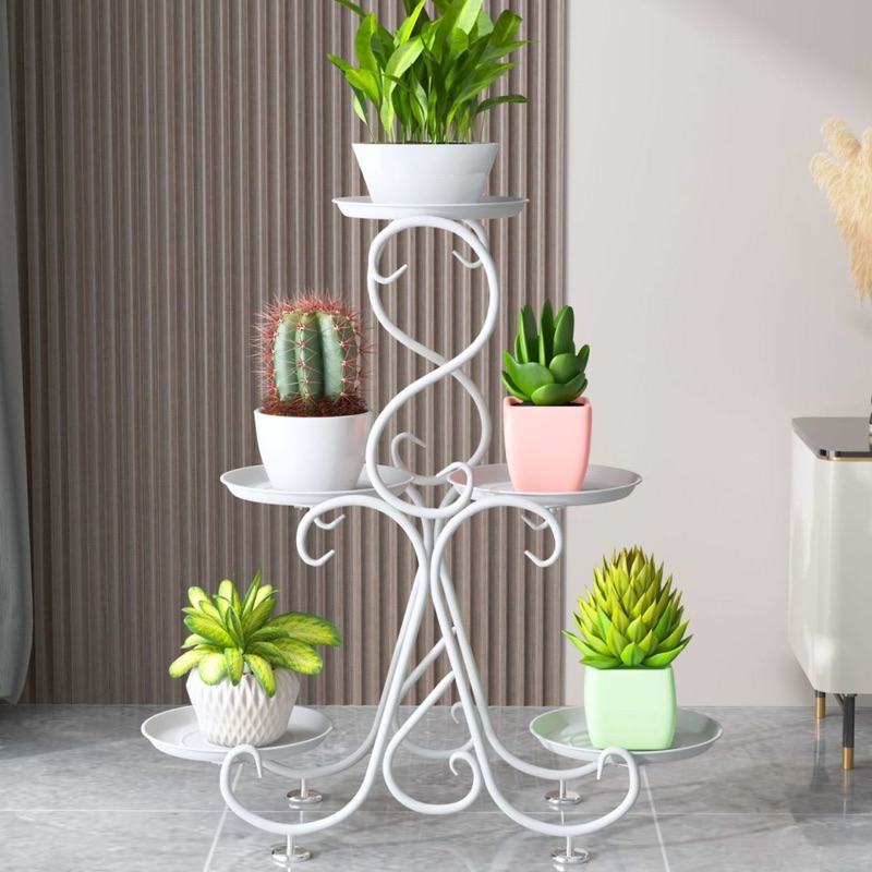 Kệ để chậu hoa cây cảnh 5 tầng hình số 8