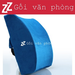 Gối tựa lưng ghế văn phòng DÀY 12CM, đệm lưng cao su non chính hãng ZURI PILLOW