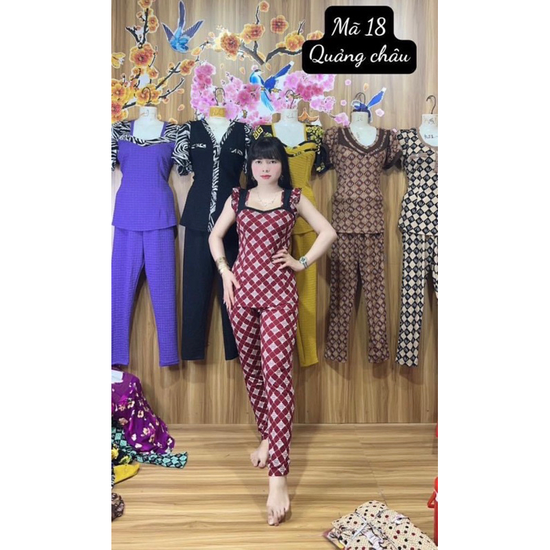 Bộ Mẹ Bộ Trung Niên Nhà May Quà Tặng Mẹ