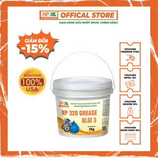 Mỡ bôi trơn chịu nhiệt cao cấp NP 320 GREASE Xô 4kg