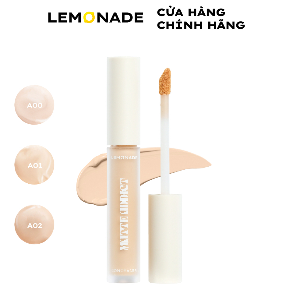 Kem che khuyết điểm kiềm dầu bền màu LEMONADE Matte Addict Concealer 3g