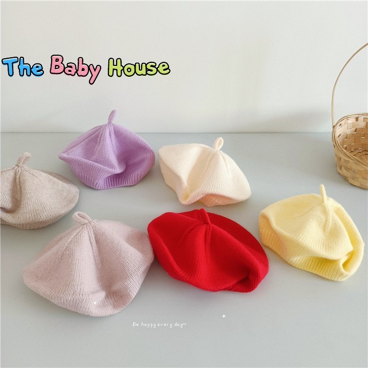 Nón Len Cho Bé 💛 𝐅𝐑𝐄𝐄𝐒𝐇𝐈𝐏💛 Mũ Len Bánh Tiêu Đáng Yêu Cho Bé 6-30 Tháng Tuổi