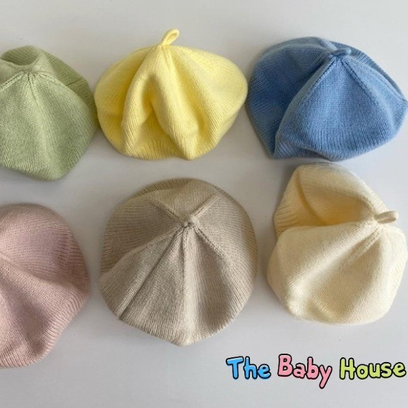 Nón Len Cho Bé 💛 𝐅𝐑𝐄𝐄𝐒𝐇𝐈𝐏💛 Mũ Len Bánh Tiêu Đáng Yêu Cho Bé 6-30 Tháng Tuổi