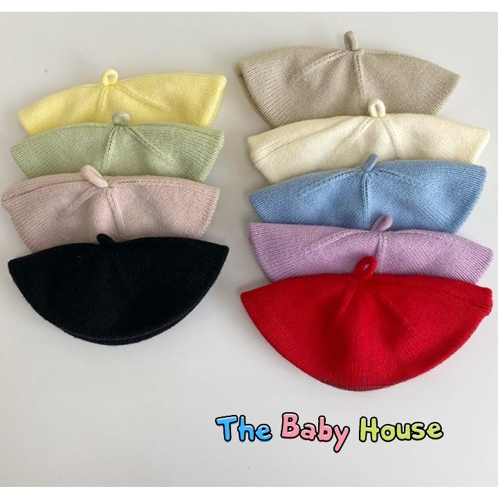 Nón Len Cho Bé 💛 𝐅𝐑𝐄𝐄𝐒𝐇𝐈𝐏💛 Mũ Len Bánh Tiêu Đáng Yêu Cho Bé 6-30 Tháng Tuổi