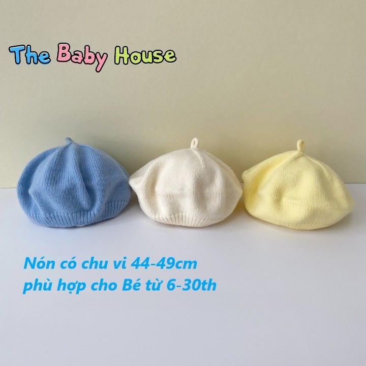 Nón Len Cho Bé 💛 𝐅𝐑𝐄𝐄𝐒𝐇𝐈𝐏💛 Mũ Len Bánh Tiêu Đáng Yêu Cho Bé 6-30 Tháng Tuổi