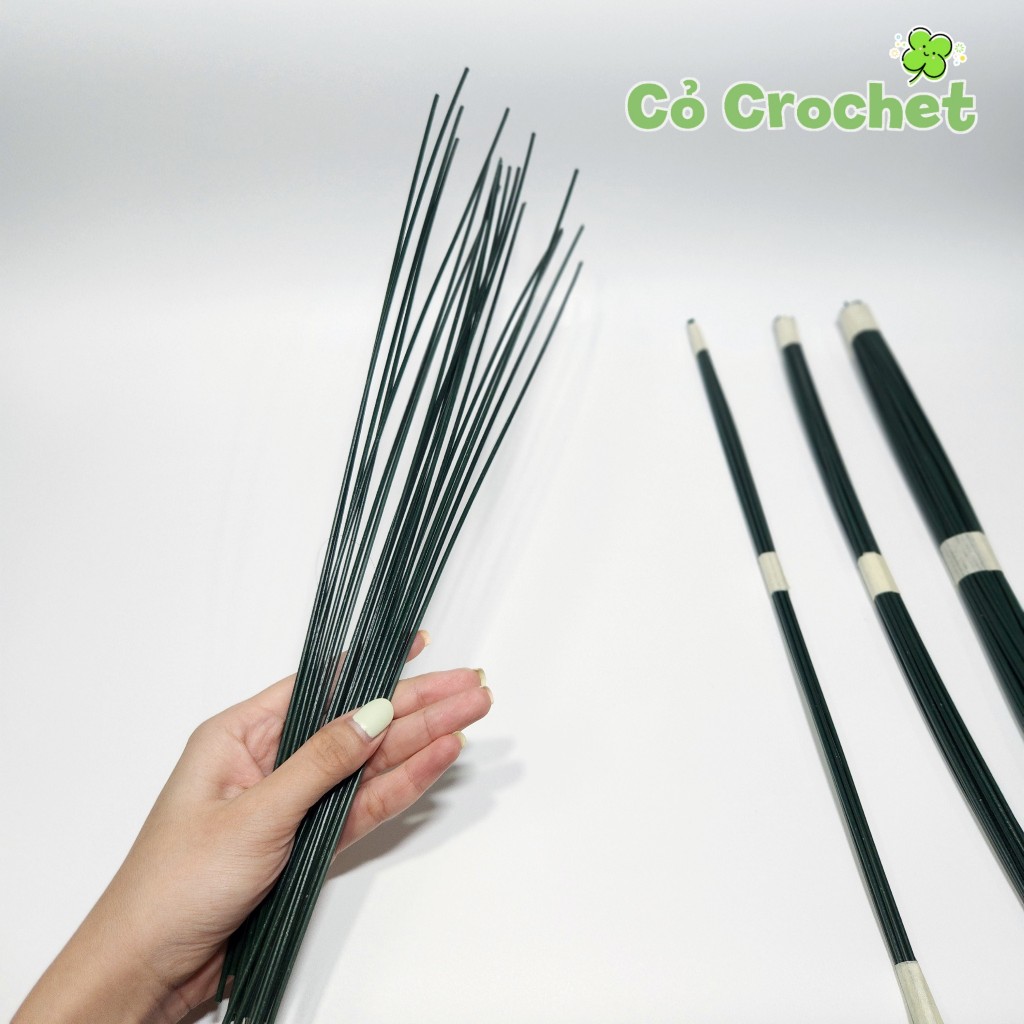 Cây Kẽm Cành Bọc Nhựa Làm Hoa Dài 40cm Kẽm Cắm Hoa Handmade