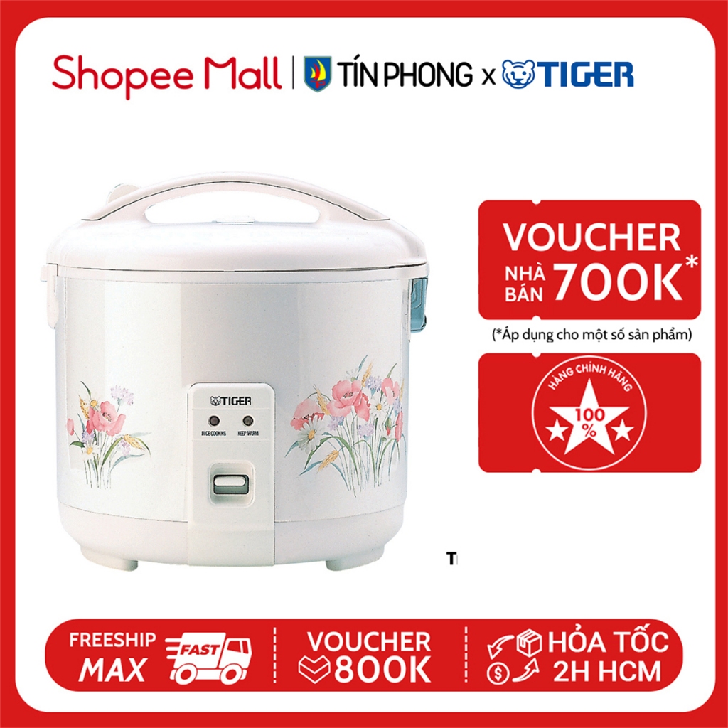 Nồi cơm điện Tiger JNP-1803 - Dung tích 1.8 Lít - Sản xuất Nhật Bản - Điện 220V - Hàng chính hãng - Hỏa tốc 2h HCM