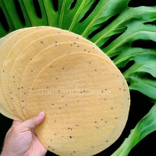 10 cái bánh phồng mì gừng mè Sơn Đốc size 22cm
