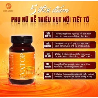 Viên uống bổ sung nội tiết tố nữ EVATOP HERA Viên uống cân bằng nội tiết