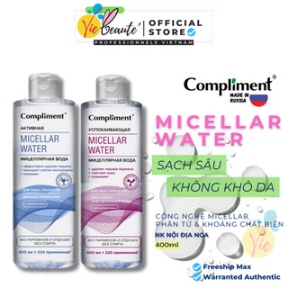 Nước Tẩy Trang Compliment Micellar Water 400ml Làm Sạch Sâu Cho Da Nhạy Cảm
