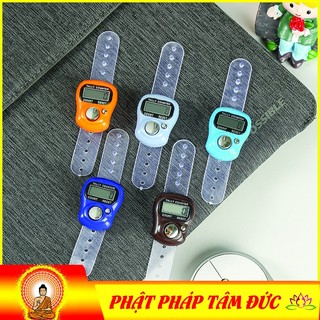 Máy bấm số niệm phật xỏ ngón tay, máy đếm số, máy đếm số niệm phật, tràng hạt điện tử niệm phật kí số mẫu mới