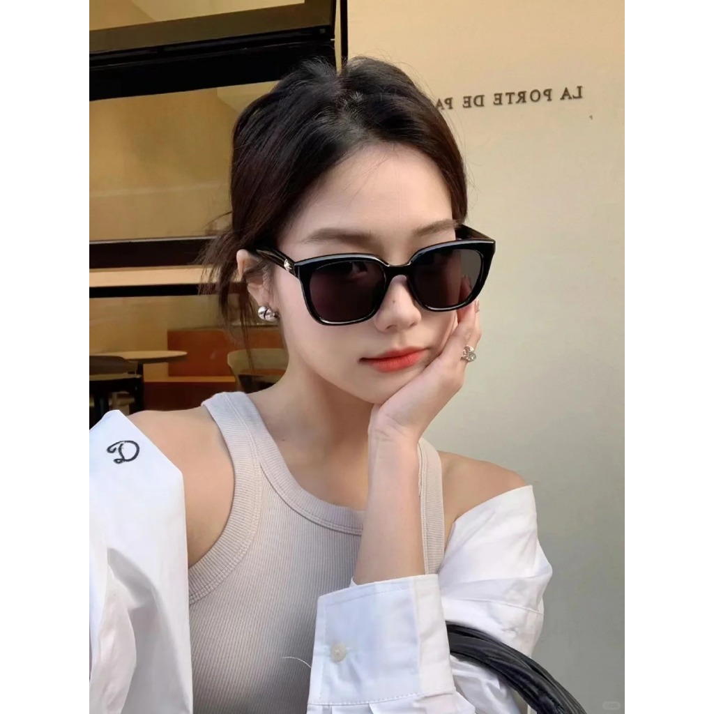 Kính râm nam nữ gọng vuông chống tia uv SUN.STATION, Kính mát đen ngầu hot trend chắn bụi, mang đi đường, đi biển - REMI